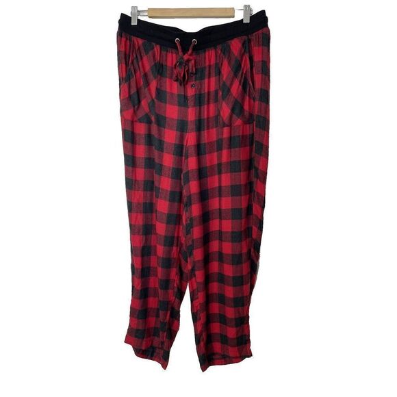 New Torrid Sleep Size L 0 Buffalo Check Pajama Set Red Black p NWT - Picture 3 of 11